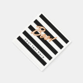 BOO Black & White Halloween Party Napkins Servetten (Hoek)
