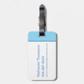 Boo-Boo Beer armen breed Bagagelabel (Achterkant verticaal)