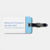 Boo-Boo Beer armen breed Bagagelabel (Achterkant horizontaal)