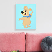 Boo-Boo Beer armen breed Canvas Afdruk (Insitu (Woonkamer))