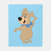 Boo-Boo Beer armen breed Fleece Deken (Voorkant)