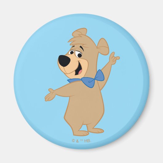 Boo-Boo Beer armen breed Magneet (Voorkant)