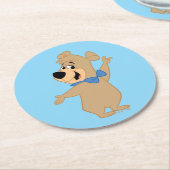 Boo-Boo Beer armen breed Ronde Kartonnen Onderzetter (Gebogen)