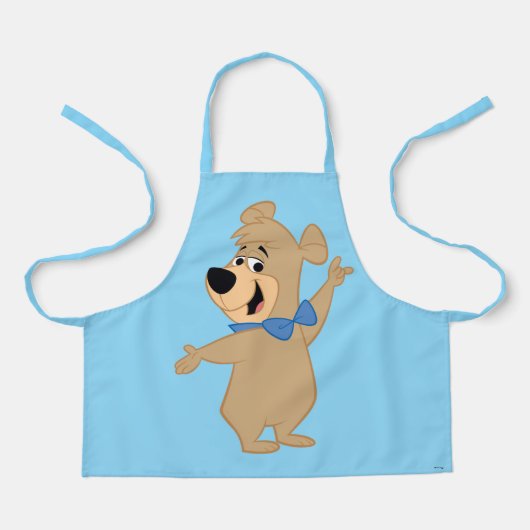 Boo-Boo Beer armen breed Schort (Voorkant)