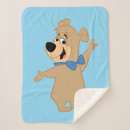 Boo-Boo Beer armen breed Sherpa Deken (Voorkant)