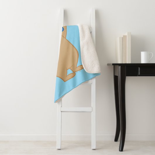 Boo-Boo Beer armen breed Sherpa Deken (In situ)