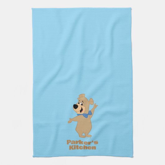 Boo-Boo Beer armen breed Theedoek (Verticaal)