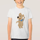 Boo-Boo Beer armen breed Tri-Blend Shirt (Voorkant)