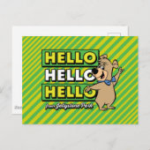 Boo-Boo-Beer Hallo Hallo Hallo Briefkaart (Voorkant / Achterkant)