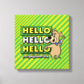 Boo-Boo-Beer Hallo Hallo Hallo Canvas Afdruk (Voorkant)