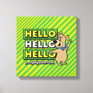Boo-Boo-Beer Hallo Hallo Hallo Canvas Afdruk