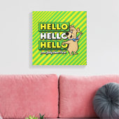 Boo-Boo-Beer Hallo Hallo Hallo Canvas Afdruk (Insitu (Woonkamer))