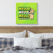 Boo-Boo-Beer Hallo Hallo Hallo Canvas Afdruk (Insitu (Slaapkamer))