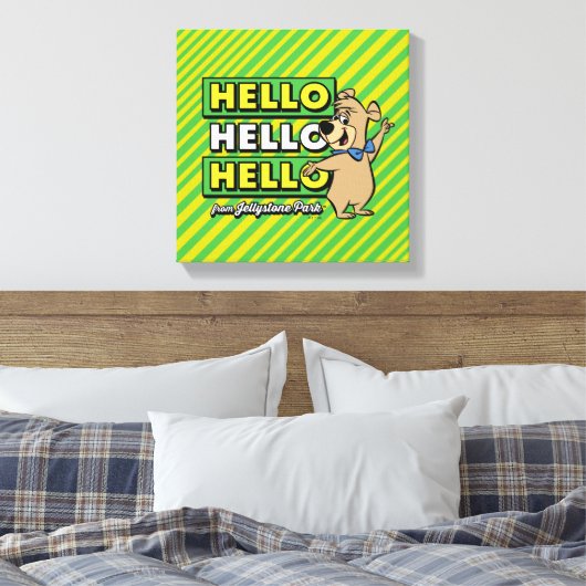 Boo-Boo-Beer Hallo Hallo Hallo Canvas Afdruk (Insitu (Slaapkamer))