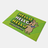 Boo-Boo-Beer Hallo Hallo Hallo Deurmat (Schuin)