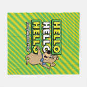 Boo-Boo-Beer Hallo Hallo Hallo Fleece Deken (Voorkant (Horizontaal))