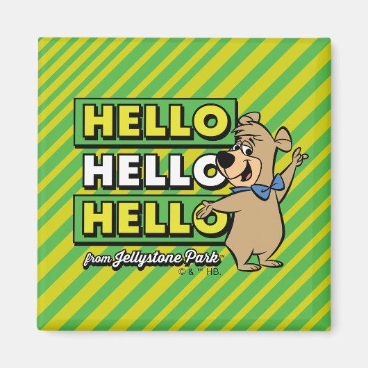 Boo-Boo-Beer Hallo Hallo Hallo Magneet (Voorkant)