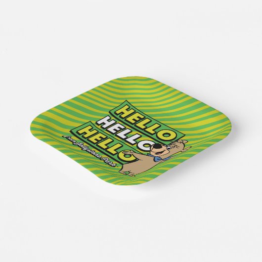 Boo-Boo-Beer Hallo Hallo Hallo Papieren Bordje (Gebogen)