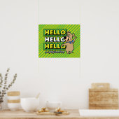 Boo-Boo-Beer Hallo Hallo Hallo Poster (Keuken)