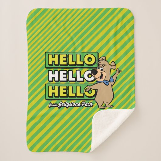 Boo-Boo-Beer Hallo Hallo Hallo Sherpa Deken (Voorkant)