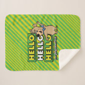 Boo-Boo-Beer Hallo Hallo Hallo Sherpa Deken (Voorkant (horizontaal))