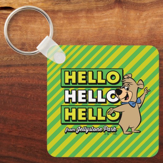 Boo-Boo-Beer Hallo Hallo Hallo Sleutelhanger (Voorkant)