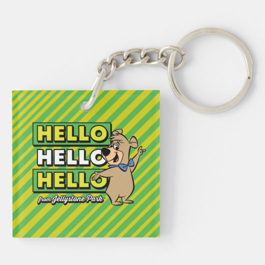 Boo-Boo-Beer Hallo Hallo Hallo Sleutelhanger (Achterkant)