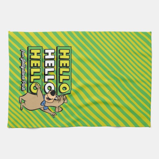 Boo-Boo-Beer Hallo Hallo Hallo Theedoek (Horizontaal)