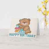 Boo Boo Beer Happy Birthday Wenskaart 6 Kaart (Gele Bloem)