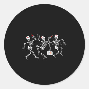 Boo Boo Bemanning Grappige Dansende Skelet Verplee Ronde Sticker