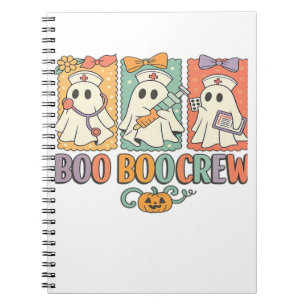 Boo boo bemanningsverpleegster halloween shirt ver notitieboek
