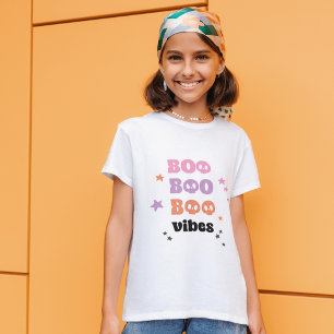 BOO BOO BOO Halloween Graphic Girls' T-shirt