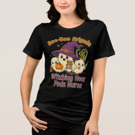 Boo-Boo Brigade Kinderverpleegkundige Halloween Tri-Blend Shirt