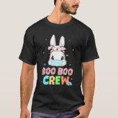 Boo Boo Crew Bunny Nurse Paaskonijn Face Masker N T-shirt (Voorkant)