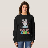Boo Boo Crew Bunny Nurse Paaskonijn Face Masker N Trui (Voorkant volledig)