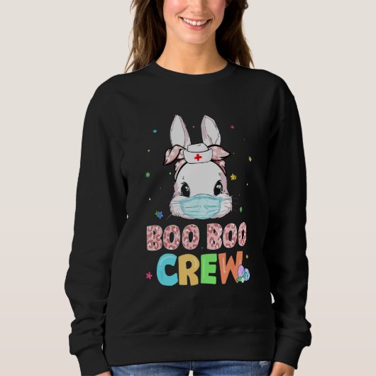 Boo Boo Crew Bunny Nurse Paaskonijn Face Masker N Trui (Voorkant)