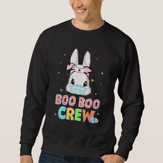 Boo Boo Crew Bunny Nurse Paaskonijn Face Masker N Trui (Voorkant)