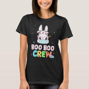 Boo Boo Crew Bunny Verpleegster Pasen Stippen Bril T-shirt
