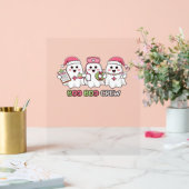 Boo Boo Crew Christmas, Ghost Nurse Oversized T-SH Acryl Bord (Huwelijk)