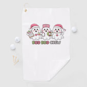 Boo Boo Crew Christmas, Ghost Nurse Oversized T-SH Golfhanddoek (Insitu)