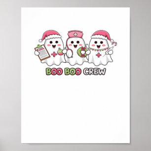 Boo Boo Crew Christmas, Ghost Nurse Oversized T-SH Poster