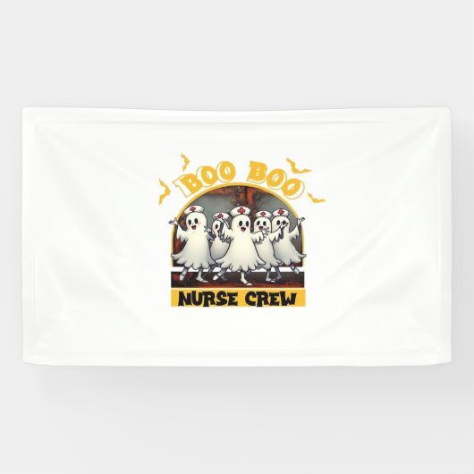 BOO BOO CREW CLASSIC NURSE HALLOWEEN T-SHIRT Overs Spandoek (Horizontaal)