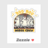 BOO BOO CREW CLASSIC NURSE HALLOWEEN T-SHIRT Overs Sticker (Vel)