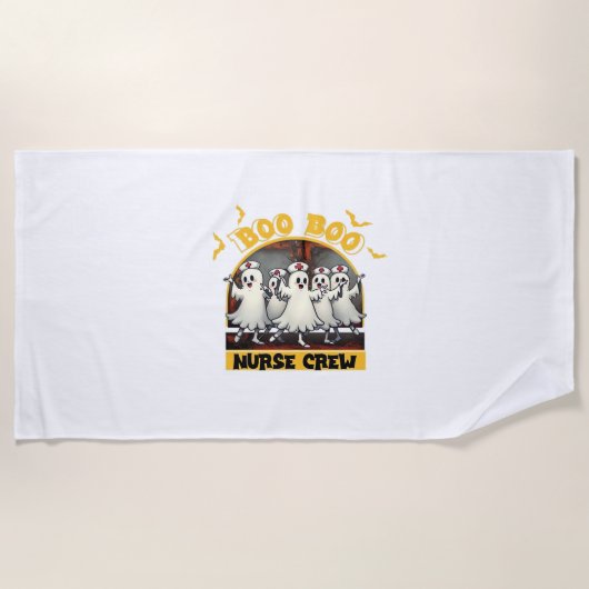 BOO BOO CREW CLASSIC NURSE HALLOWEEN T-SHIRT Overs Strandlaken (Voorkant)