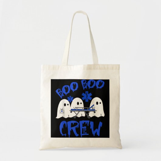 Boo Boo Crew Funny Ghost EMS EMT Paramedic Nurse H Tote Bag (Voorkant)