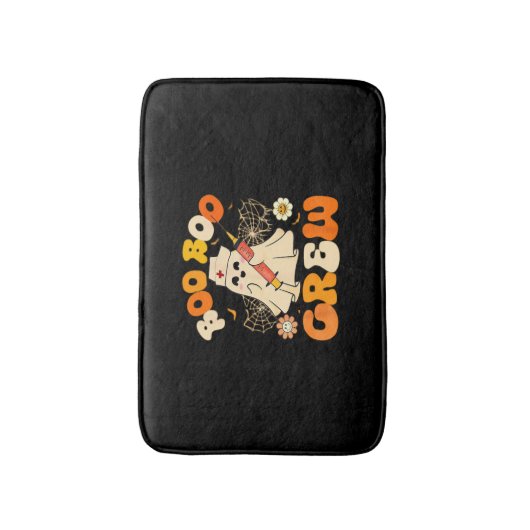 Boo Boo Crew Funny Ghost voor Nurse, Retro Hallowe Badmat (Voorkant Verticaal)