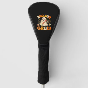 Boo Boo Crew Funny Ghost voor Nurse, Retro Hallowe Golfheadcover