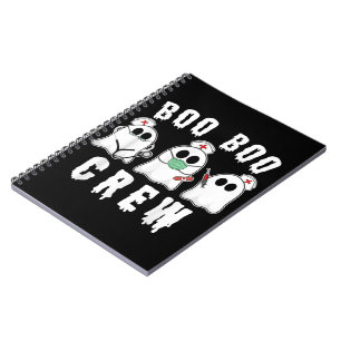 Boo Boo Crew Funny Nurse Ghost Costume Halloween Notitieboek
