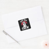 Boo Boo Crew Funny Nurse Halloween Vierkante Sticker (Envelop)