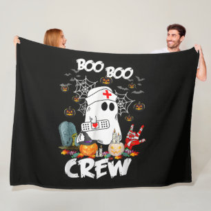 Boo Boo Crew Geest Verpleegster Halloween Griezele Fleece Deken